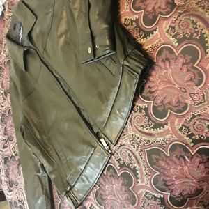 Dockers Leather Bomber Jacket